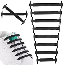 Silikona Elastīgas Apavu Auklas Bez Sasiešanas, 16 gab