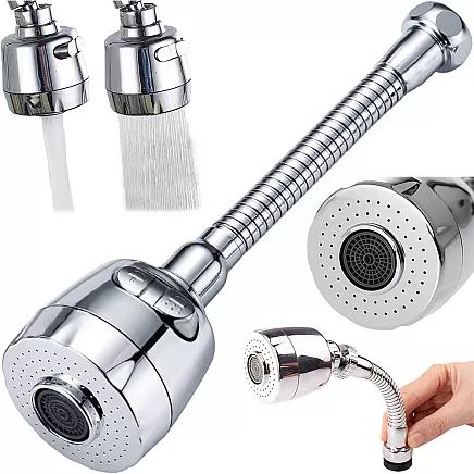 Pertlator faucet extension movable 360