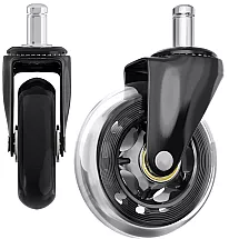 Krēsla Gumijas Riteņis ar Gultņiem 1 gab., 11mm