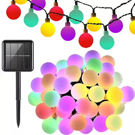 Garden garland solar lights 20 led multicolour