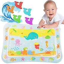 Inflatable sensory water mat for toddlers to play on