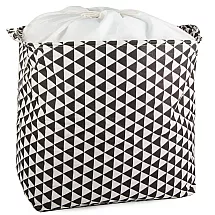 Liels saliekams veļas grozs 90L ar auklas aizdari, mantu uzglabāšanai