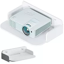 Sienas plaukts grāmatām un ziediem – balts matēts