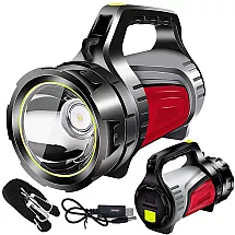 Rechargeable torch led searchlight powerbank powerful
