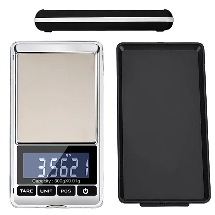 Precīzi digitālie kabatas juvelieru svari 500g / 0,01g