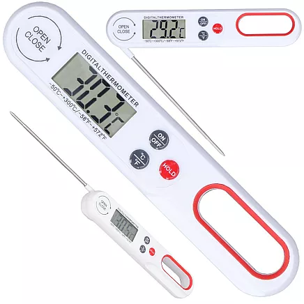 Lcd kitchen pin thermometer wine 300°c cooking soups