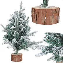 Mākslīgā galda eglīte 50 cm, dekoratīva ar mākslīgo sniegu