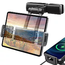 Universāls auto turētājs planšetdatoram un telefonam galvas balstam, regulējams