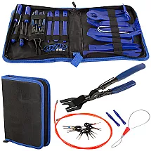 Auto apdares demontāžas instrumentu komplekts, 32 daļas, zils