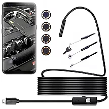 Endoscope inspection camera android pc usb 5m led