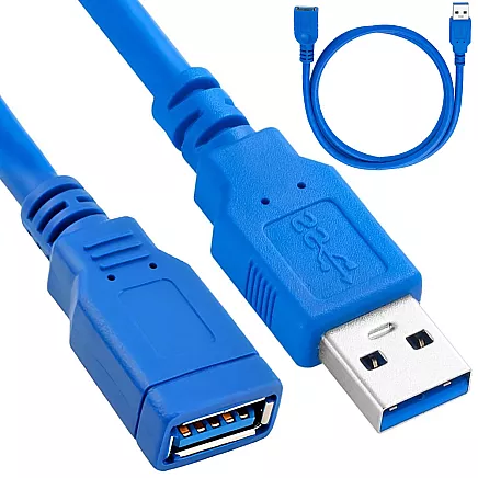 USB 3.0 pagarinātājs, ekranēts adaptera vads 1,5m