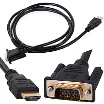 VGA - HDMI kabelis 1,3 m ar zelta savienotājiem