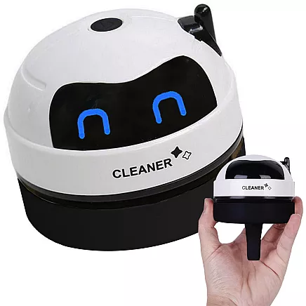 Mini handheld hoover cordless brush for table keyboard crumbs
