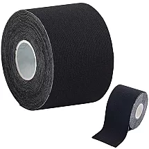 Elastīgais kinezioloģiskais teips sportam 5m x 5cm, melns