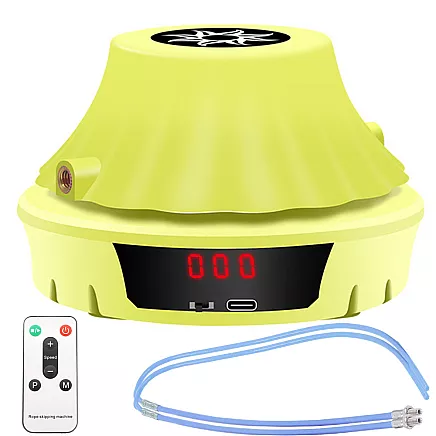 Interactive skipping rope with remote control for counting rotations