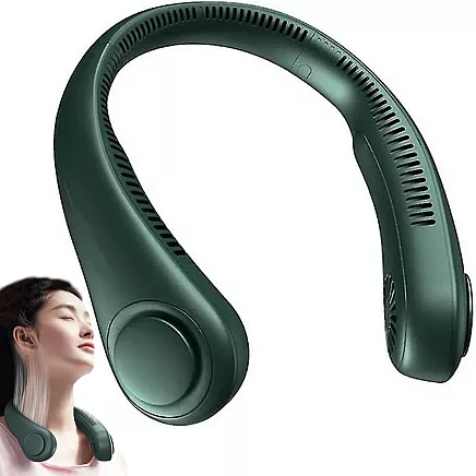 Portatīvais USB uzlādējamais kakla ventilators
