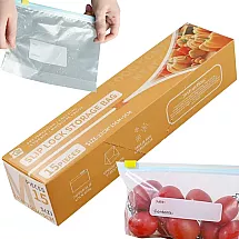 Plastmasas pārtikas maisiņi ar rāvējslēdzēju, 1200 ml, 15 gab., PE