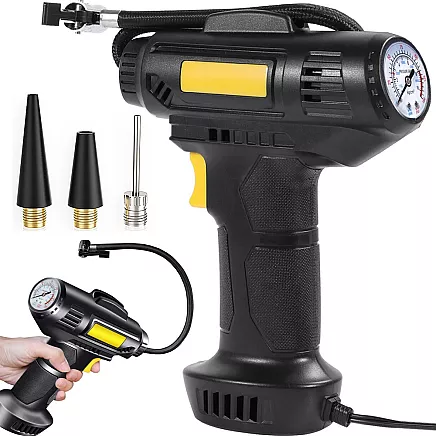 Automašīnas Riepu Gaisa Kompresors ar Lukturi 12V 120W