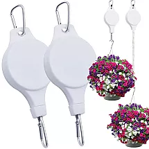 Pagarināms Regulējams Āķis Puķu Podu Pakarināšanai, 2 gab. komplekts