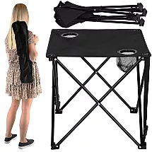 Salokāms makšķernieku tūrisma galds, Melns