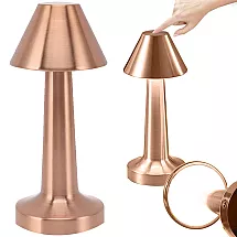 Guļamistabas Nakts Gaisma Bezvadu Galda Lampa, Vara krāsā