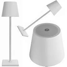 Skārienjūtīga Nakts Galda Lampa, Balta