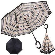 Umbrella inverted folding umbrella inverted strong wires solid standing