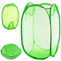 Saliekams Organizators, Grozs, Soma rotaļlietu, apģērbu glabāšanai, Zaļš (67x38x38 cm)...