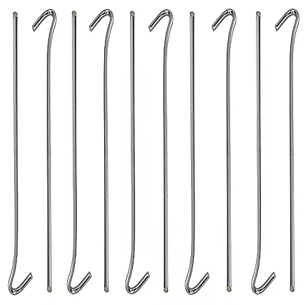 Tent piles anchor pigs steel 31cm 10pcs hook & loop pins
