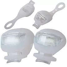 Velosipēda priekšējie LED gaismekļi, 2 gab., silikona, ūdensizturīgi