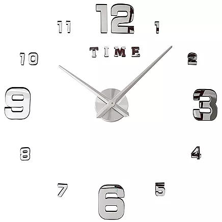 WALL CLOCK 27 SILVER (50) GAB_A