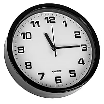 Liela Klusa Apaļa 20cm Sienas Pulkstenis