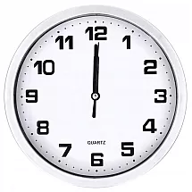 Dekoratīvais Apaļas Sienas Pulkstenis 20 cm, Sudrabs