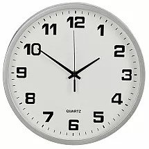 Liels, kluss, apaļš sienas pulkstenis ar sekundes rādītāju, 30cm