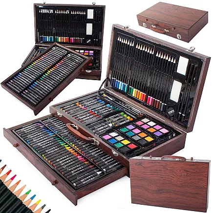 Art set for painting case wood 143