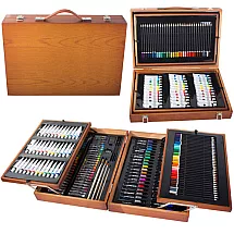 Art set painting case wood 174