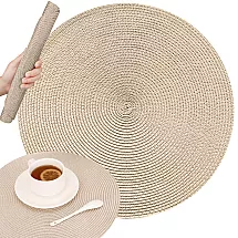 ROUND TABLE MAT GOLD (300) GAB_A