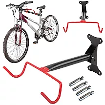 Bicycle rack wall bracket 2 hooks