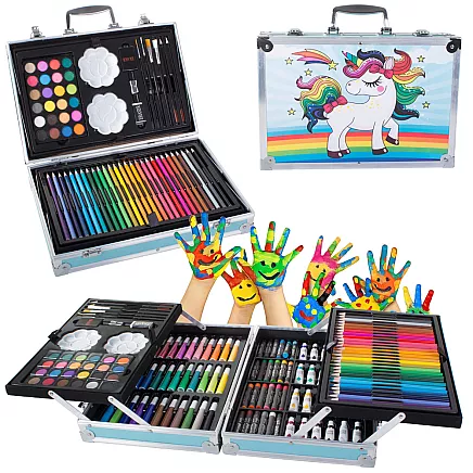 Artists set for painting in case 145 pcs