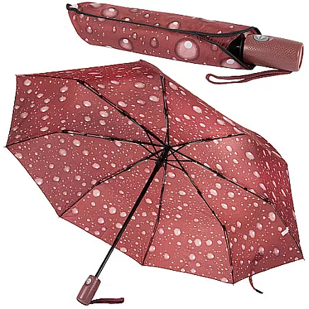 Umbrella folding umbrella automatic womens fibre