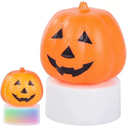 Led pumpkin light glowing figurine decoration halloween decoration battery operated