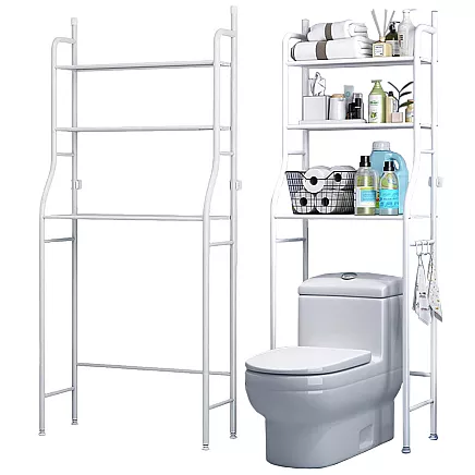 Shelf over toilet toilet seat bathroom cabinet shelf 3 shelves