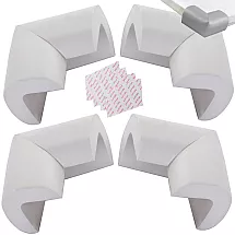Furniture corner guards for furniture corners grey stickers x4