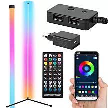 Floor corner rgb led nightstand lamp for bedroom application 1.5