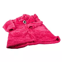 Silts oversize džemperis-sega ar kapuci, tumši rozā