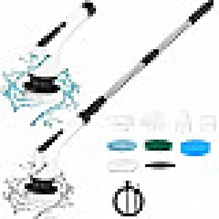 Rotary mop electric cleaning brush 9 different attachments