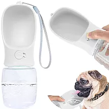 Pārnēsājama suņu ūdens pudele ar bļodu 380ml