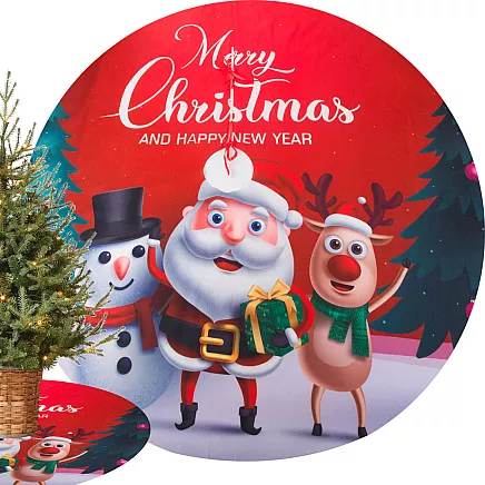 Ziemassvētku Eglīšu Paklājs, 120 cm