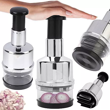 Dārzeņu un augļu smalcinātājs ar ķiploku griezēja funkciju (200 ml)