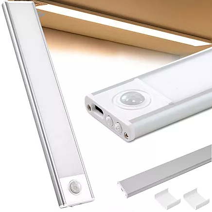 Pašlīmējoša sloksnes gaisma USB 30cm skapja klipa sensors